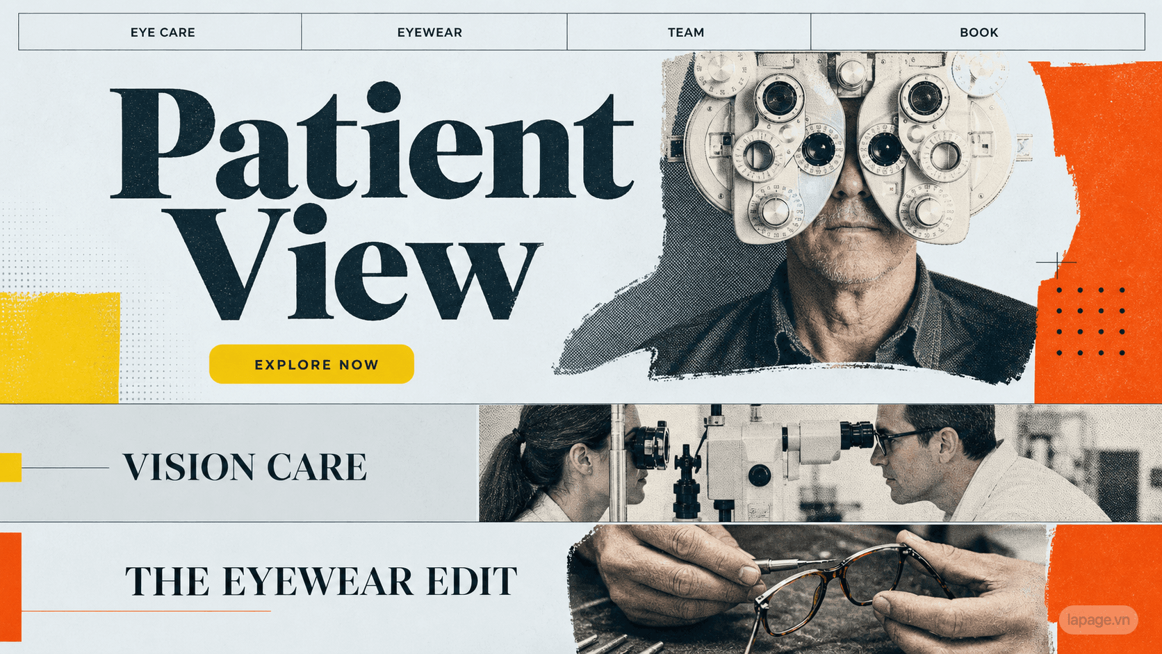 Bản xem trước đầy đủ định hướng website Patient View