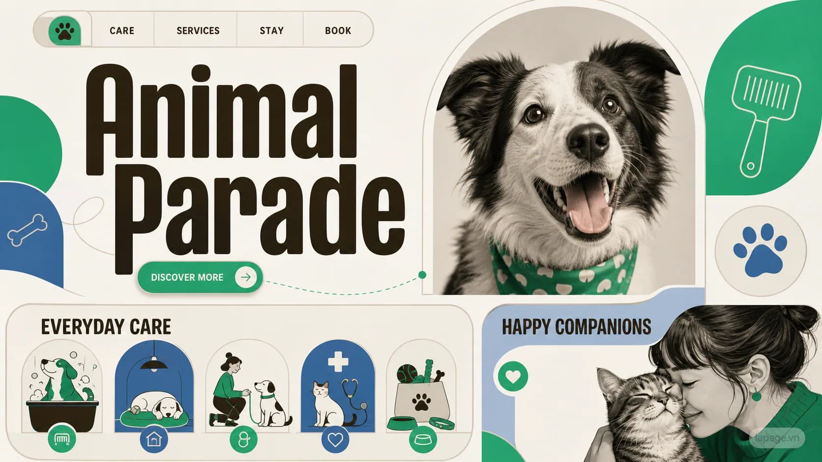 Bản xem trước định hướng website liên quan Animal Parade