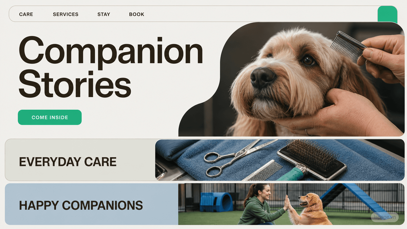 Bản xem trước định hướng website liên quan Companion Stories