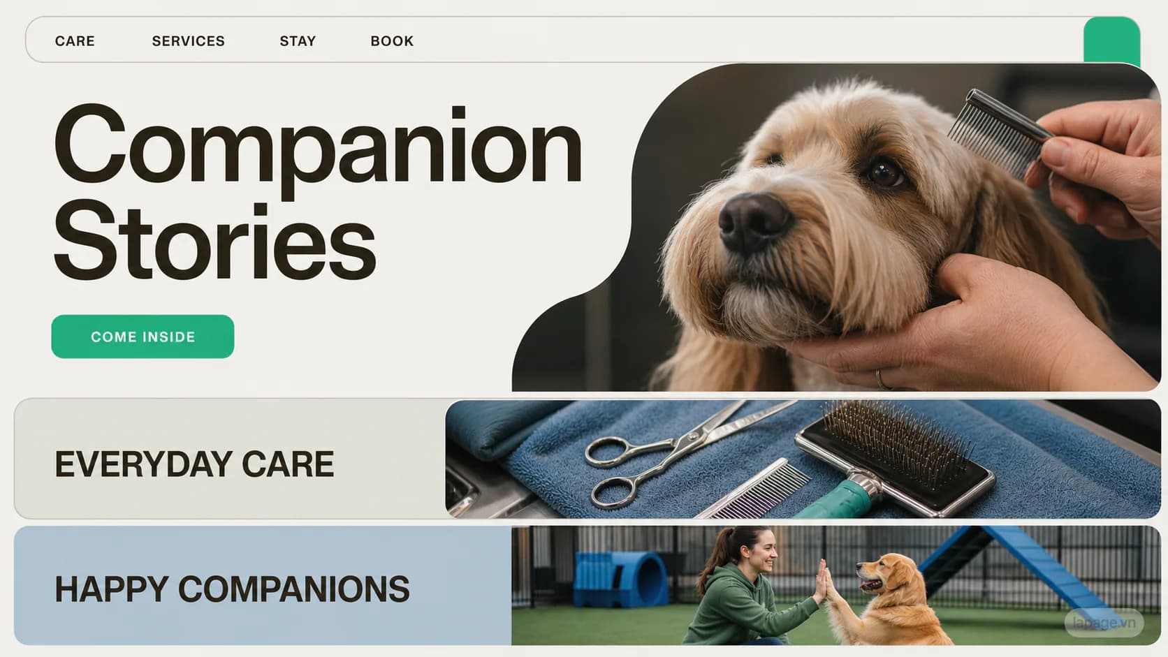 Bản xem trước định hướng website liên quan Companion Stories