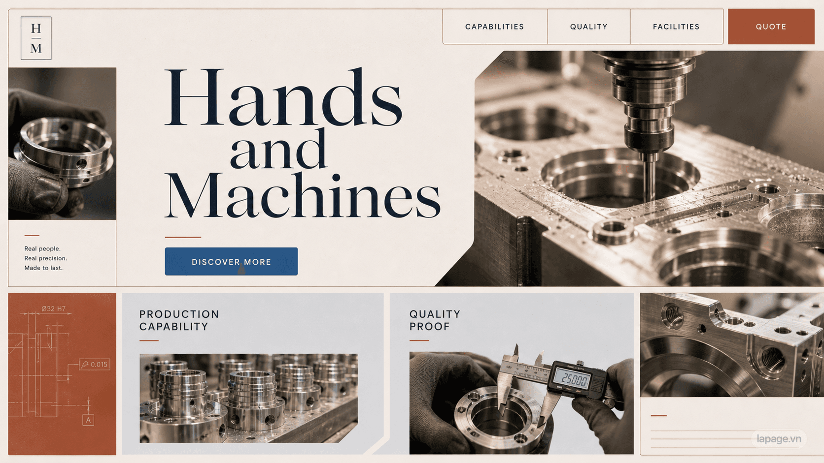 Preview of the related Hands and Machines website direction