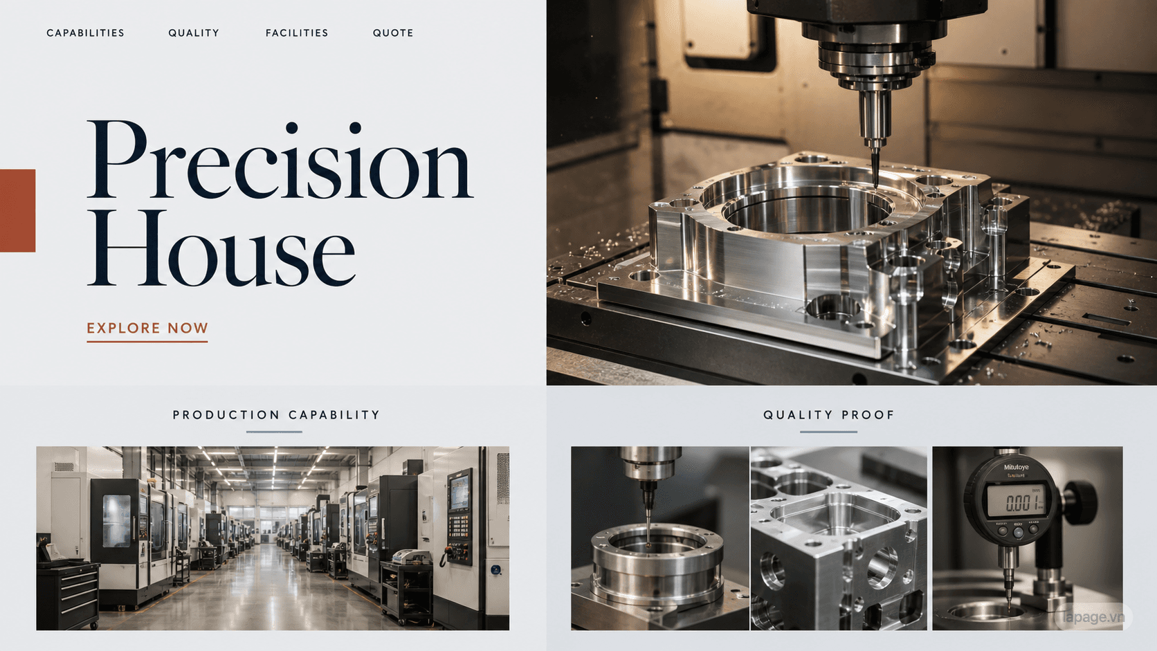 Preview of the related Precision House website direction
