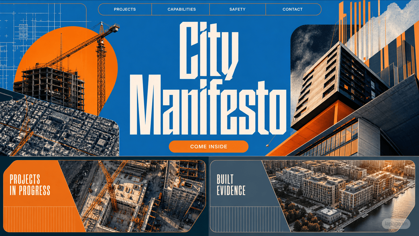 Preview of the related City Manifesto website direction