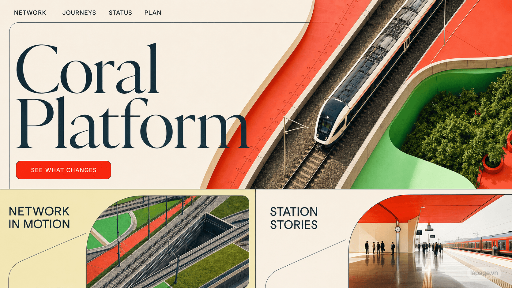 Preview of the related Coral Platform website direction