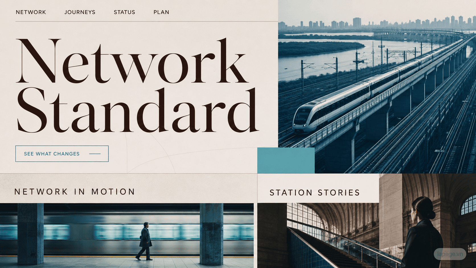 Full preview of the Network Standard website direction