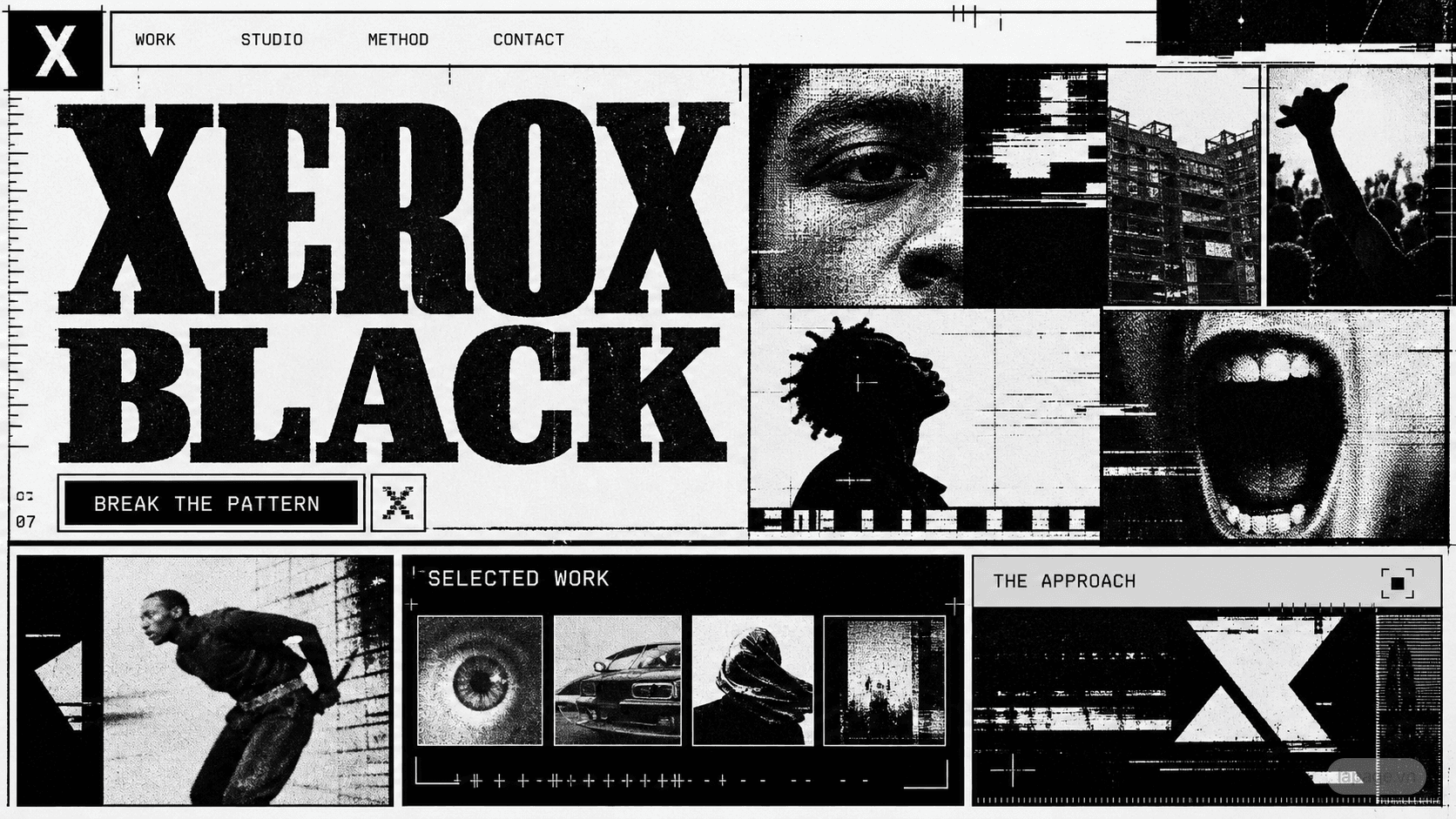 Bản xem trước đầy đủ định hướng website Xerox Black