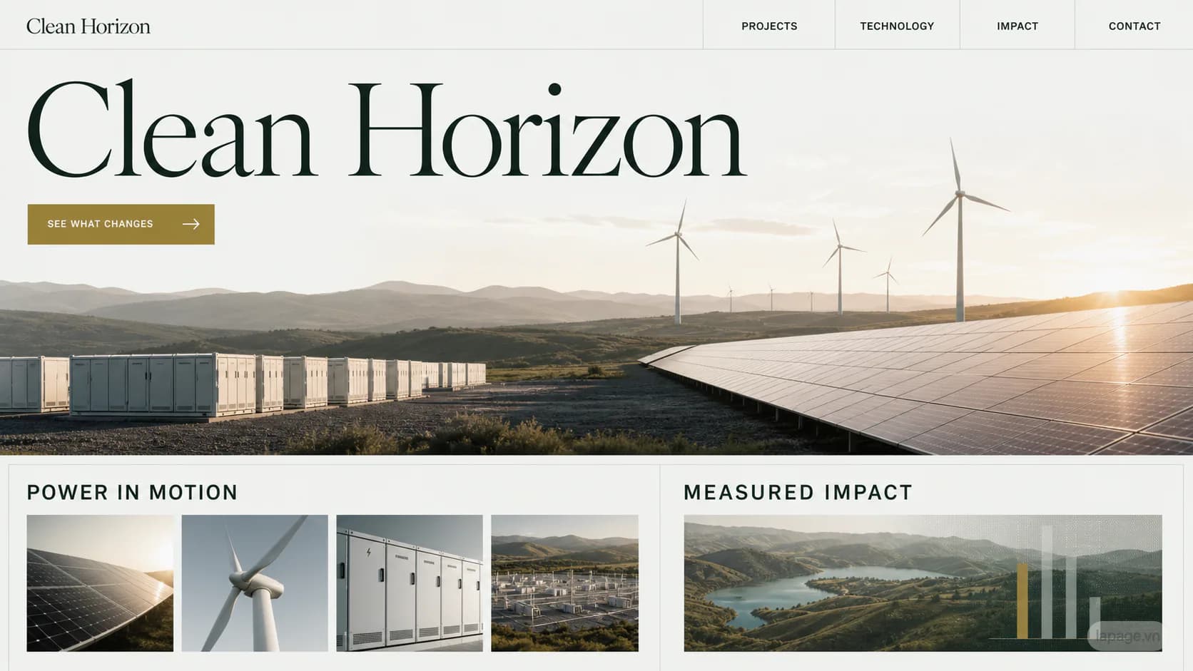 Bản xem trước định hướng website liên quan Clean Horizon