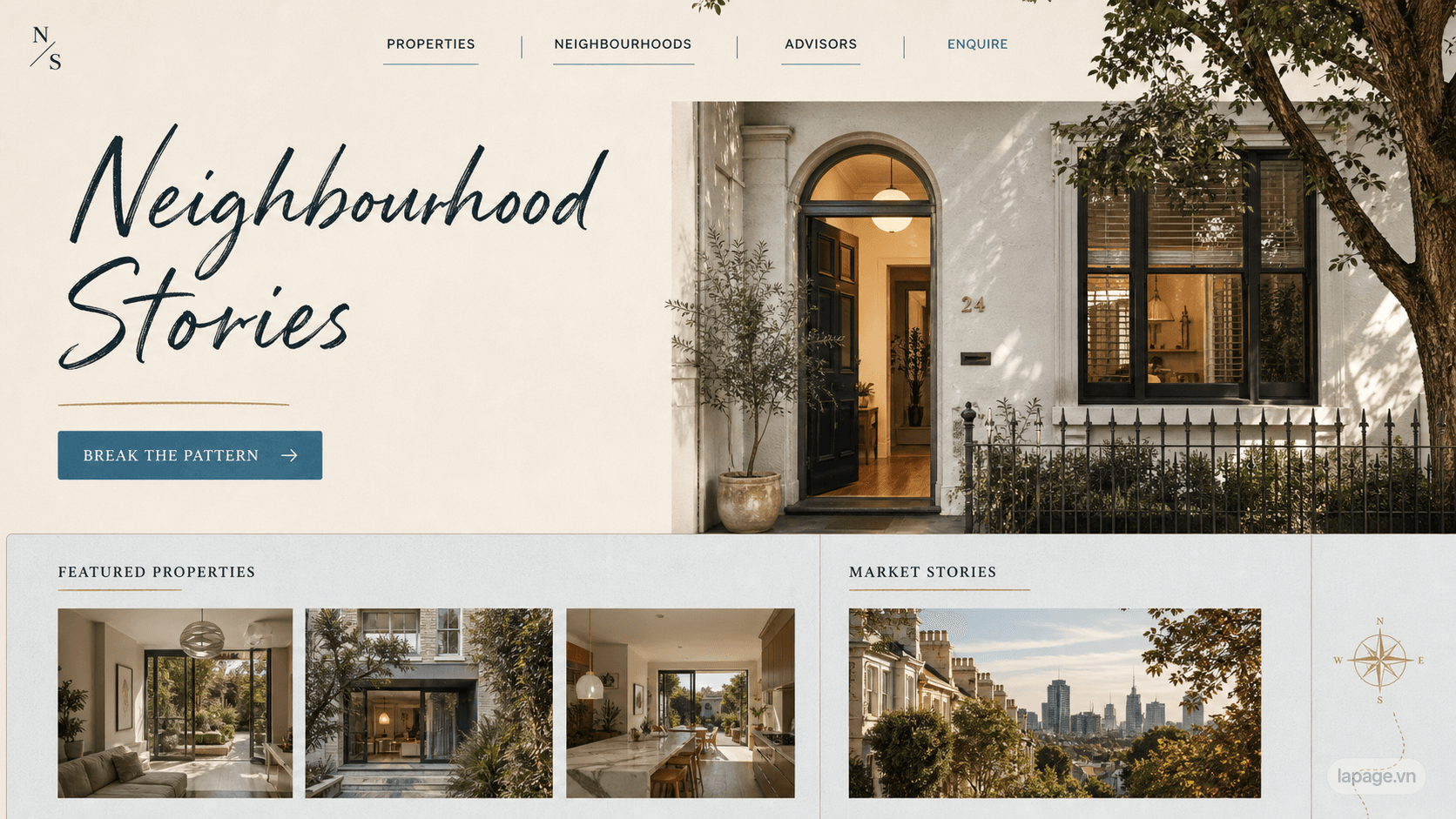 Preview of the related Neighbourhood Stories website direction