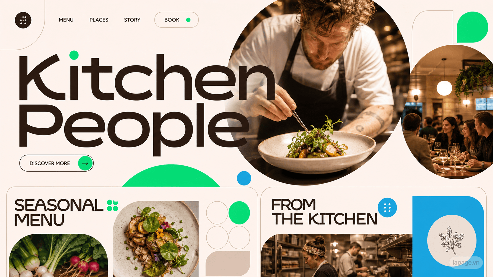 Preview of the related Kitchen People website direction