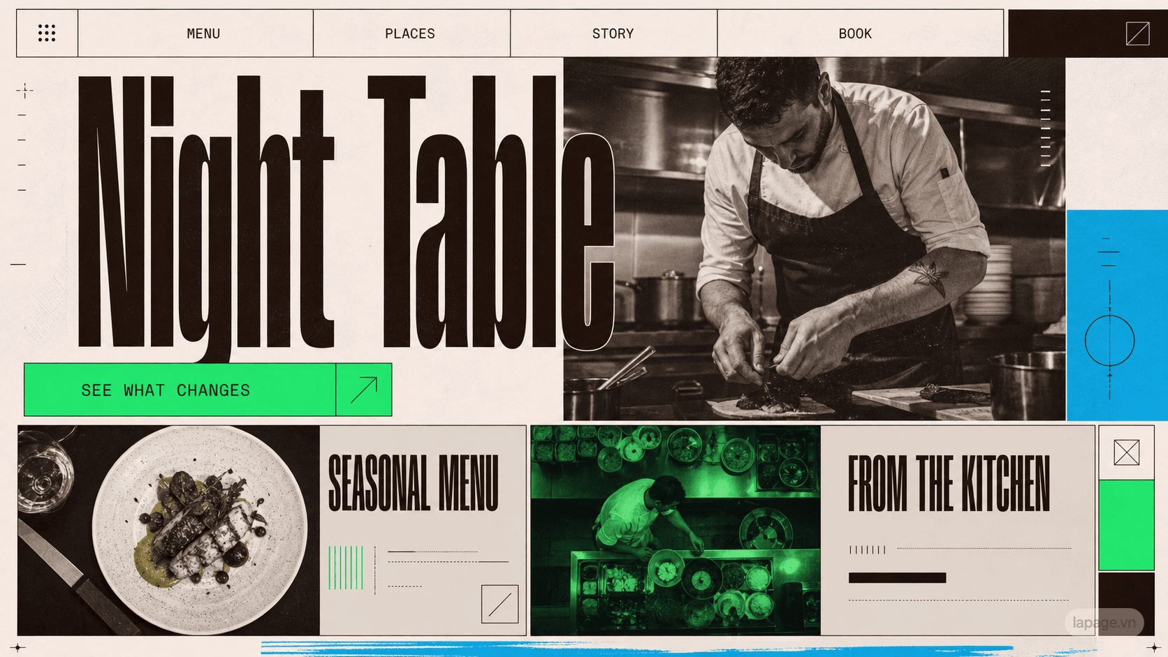 Bản xem trước đầy đủ định hướng website Night Table