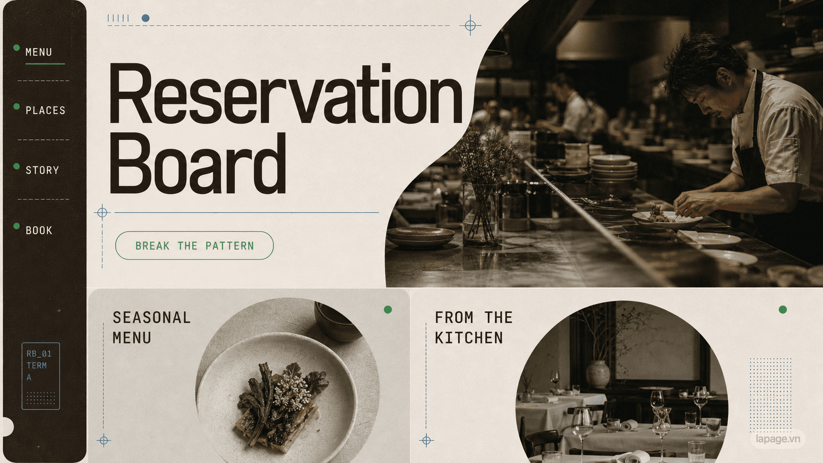 Preview of the related Reservation Board website direction
