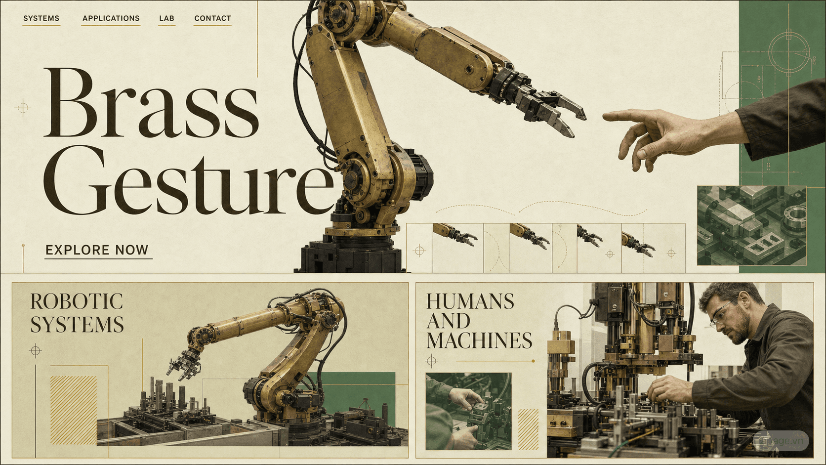 Preview of the related Brass Gesture website direction