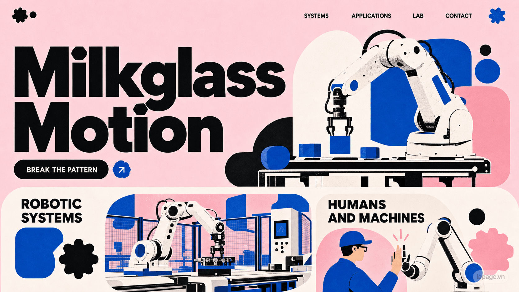 Preview of the related Milkglass Motion website direction