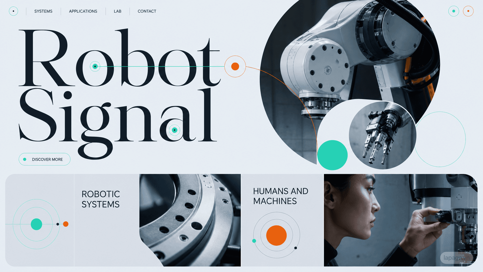 Preview of the related Robot Signal website direction