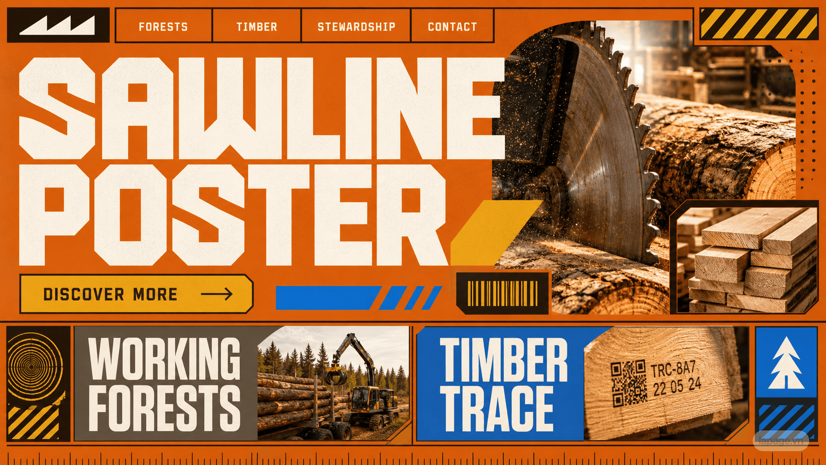 Preview of the related Sawline Poster website direction