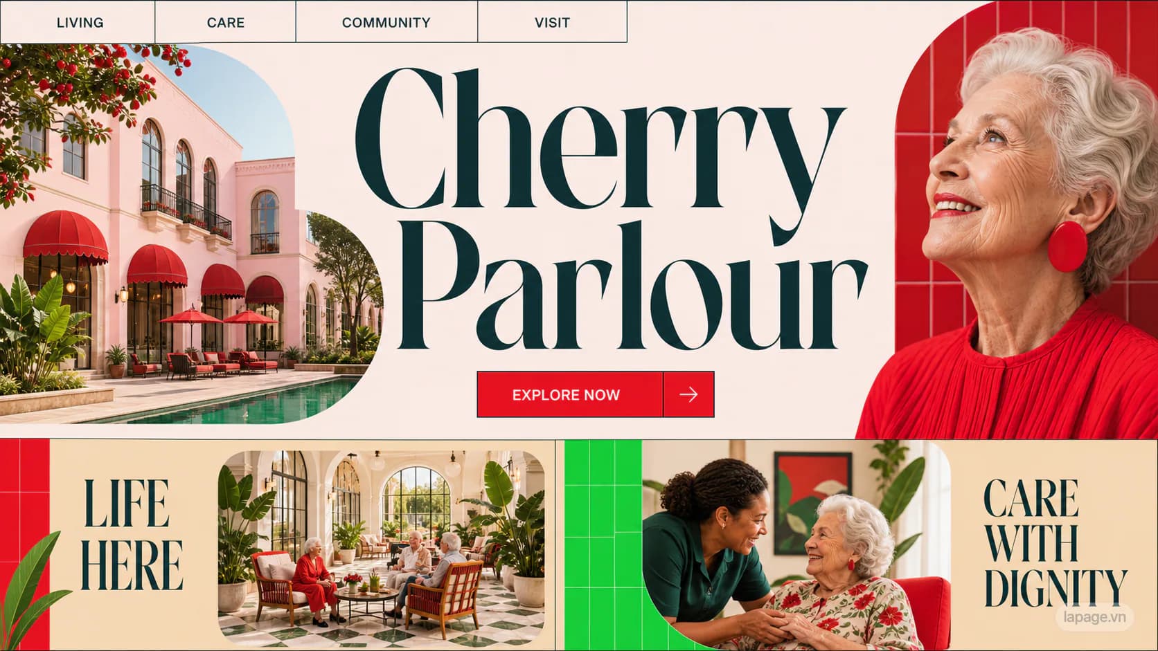 Preview of the related Cherry Parlour website direction