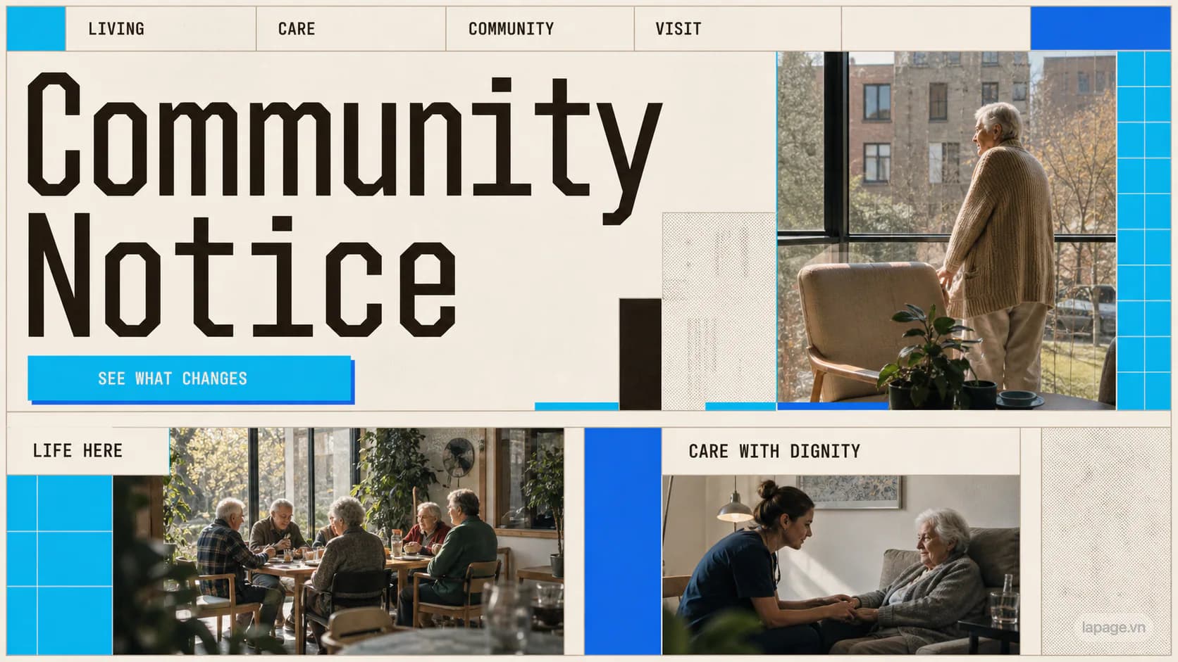 Preview of the related Community Notice website direction