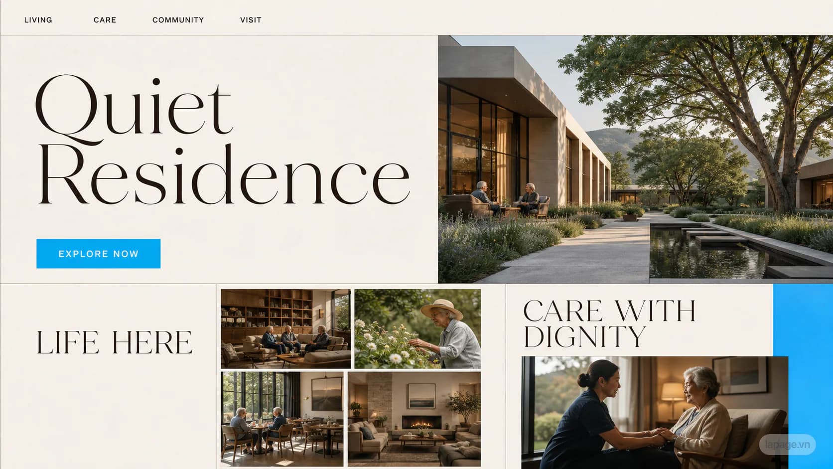 Preview of the related Quiet Residence website direction