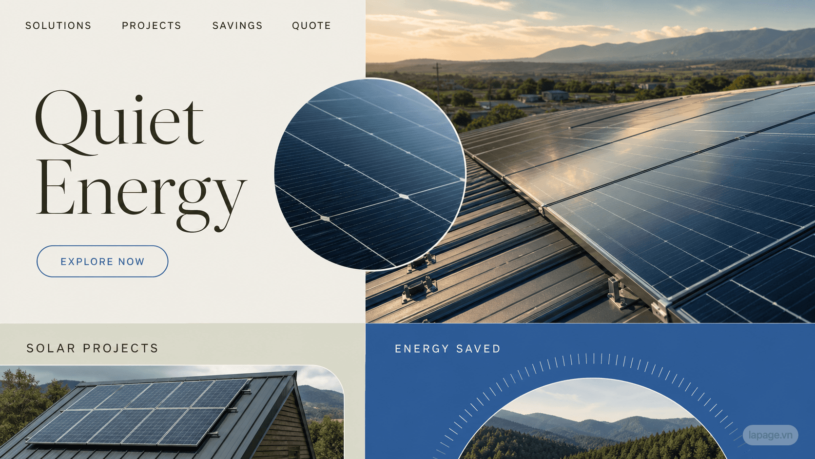 Preview of the related Quiet Energy website direction