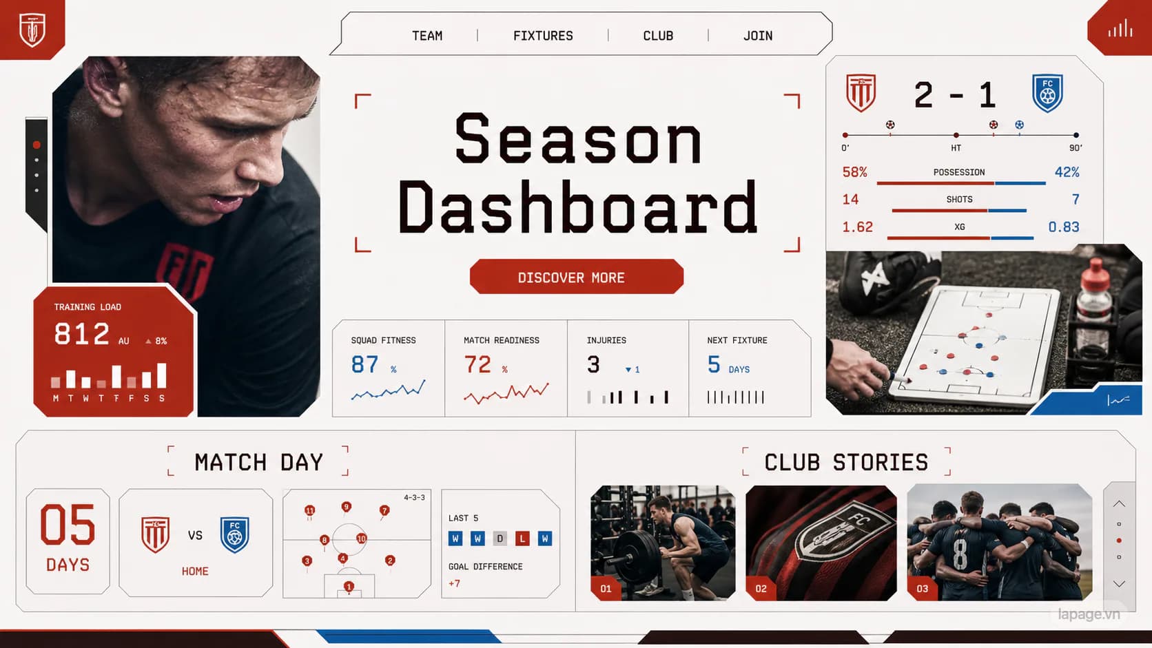 Bản xem trước định hướng website liên quan Season Dashboard