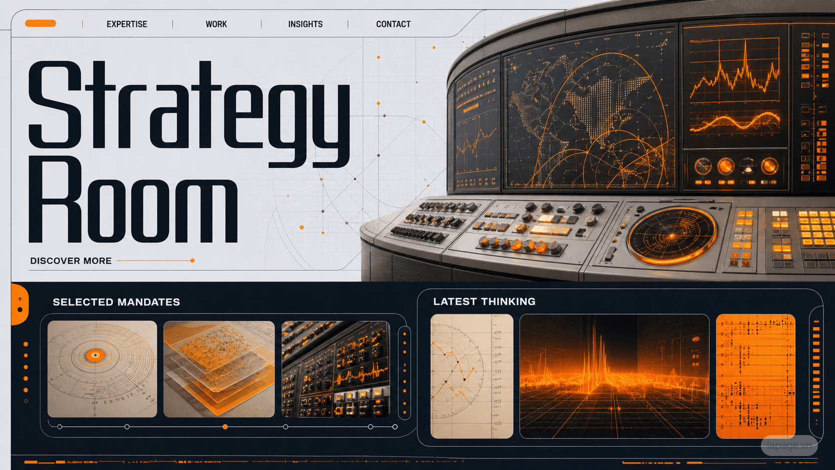 Preview of the related Strategy Room website direction