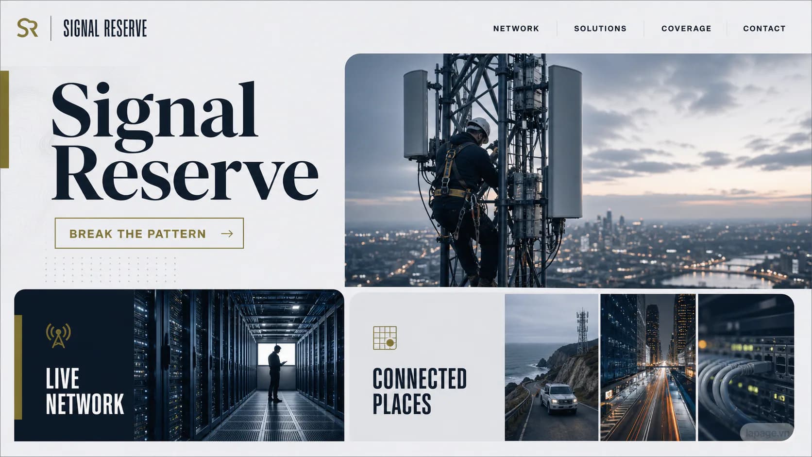 Bản xem trước định hướng website liên quan Signal Reserve