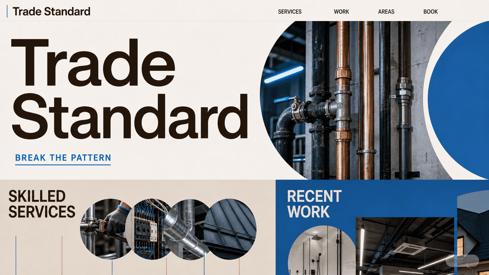 Full preview of the Trade Standard website direction