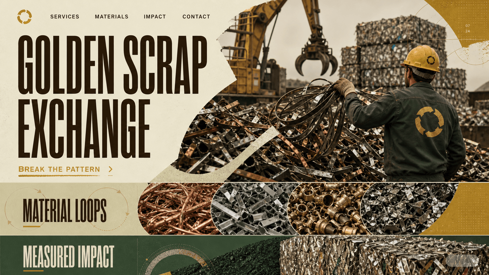 Preview of the related Golden Scrap Exchange website direction