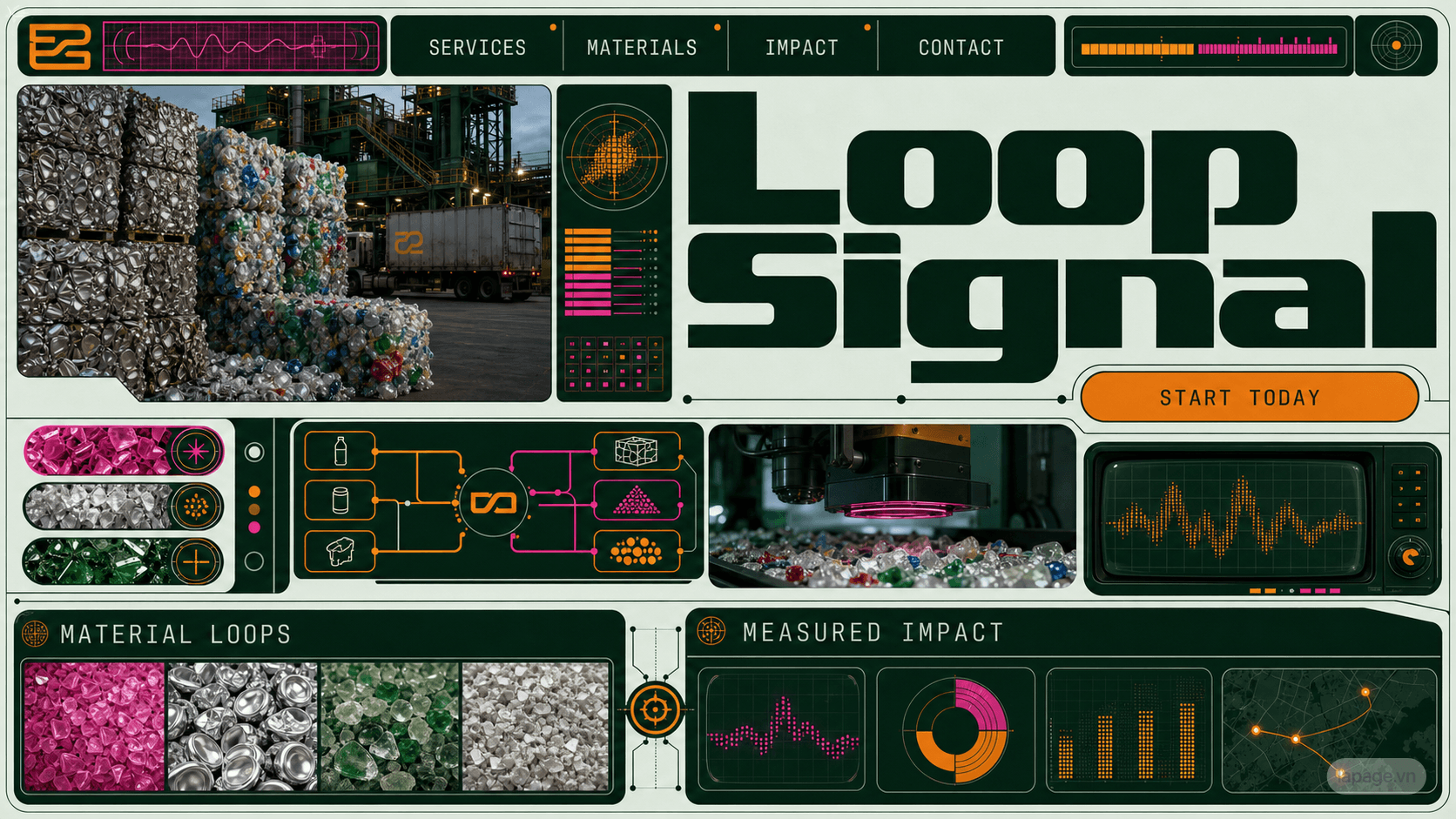 Full preview of the Loop Signal website direction