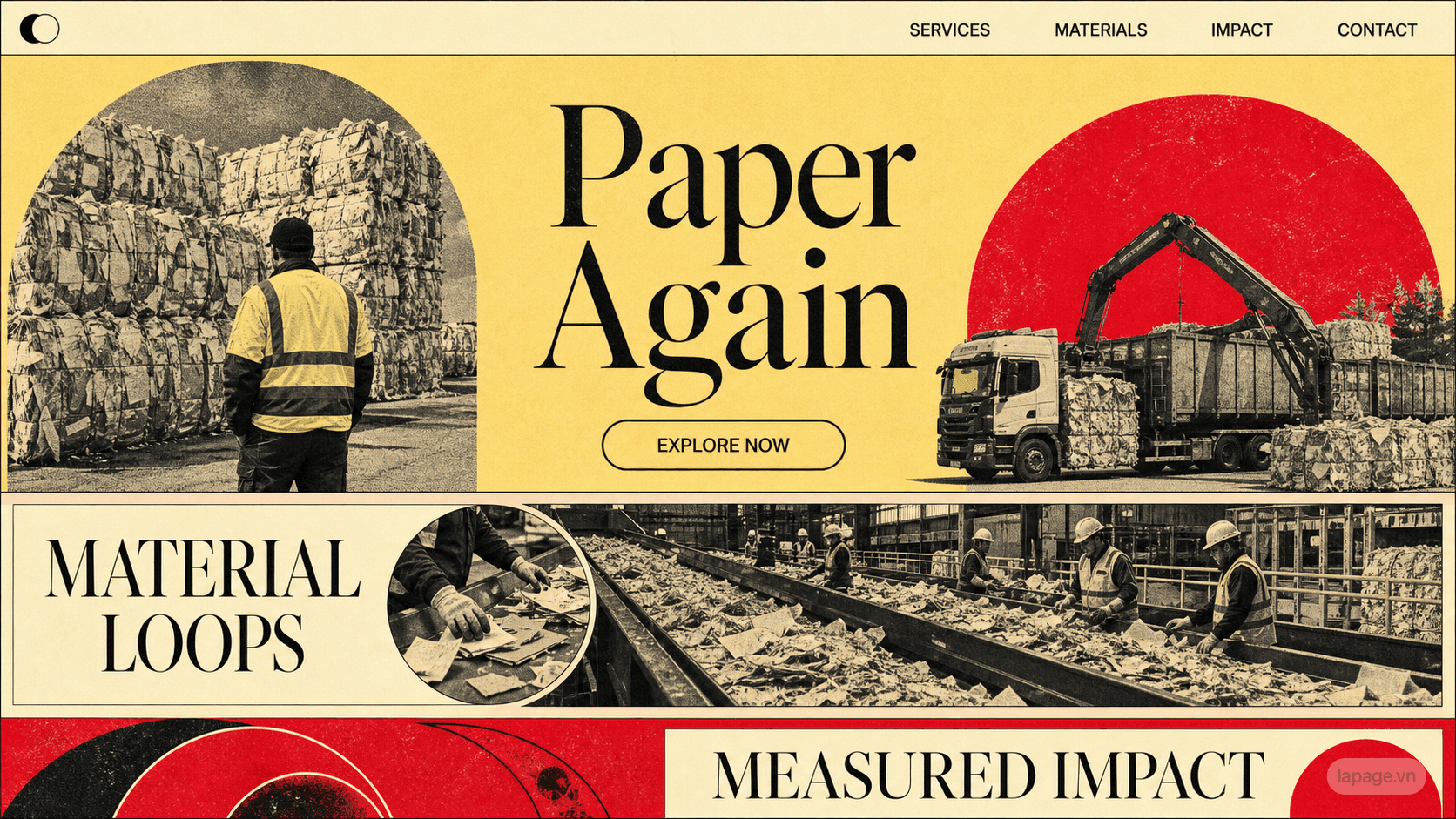 Preview of the related Paper Again website direction