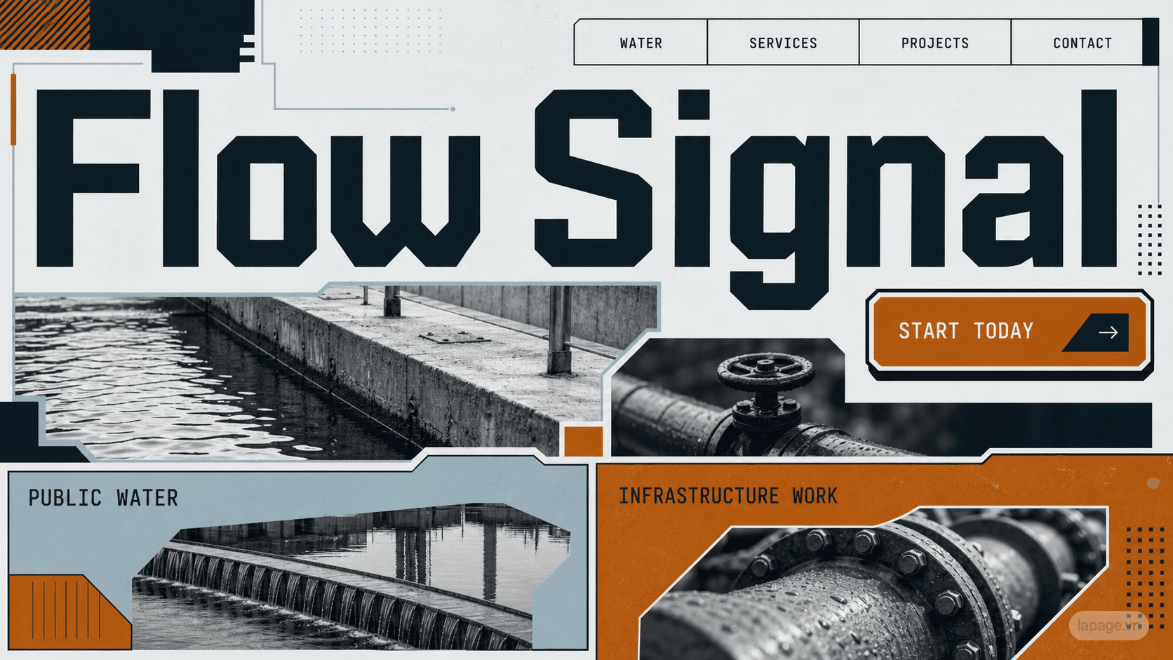 Preview of the related Flow Signal website direction