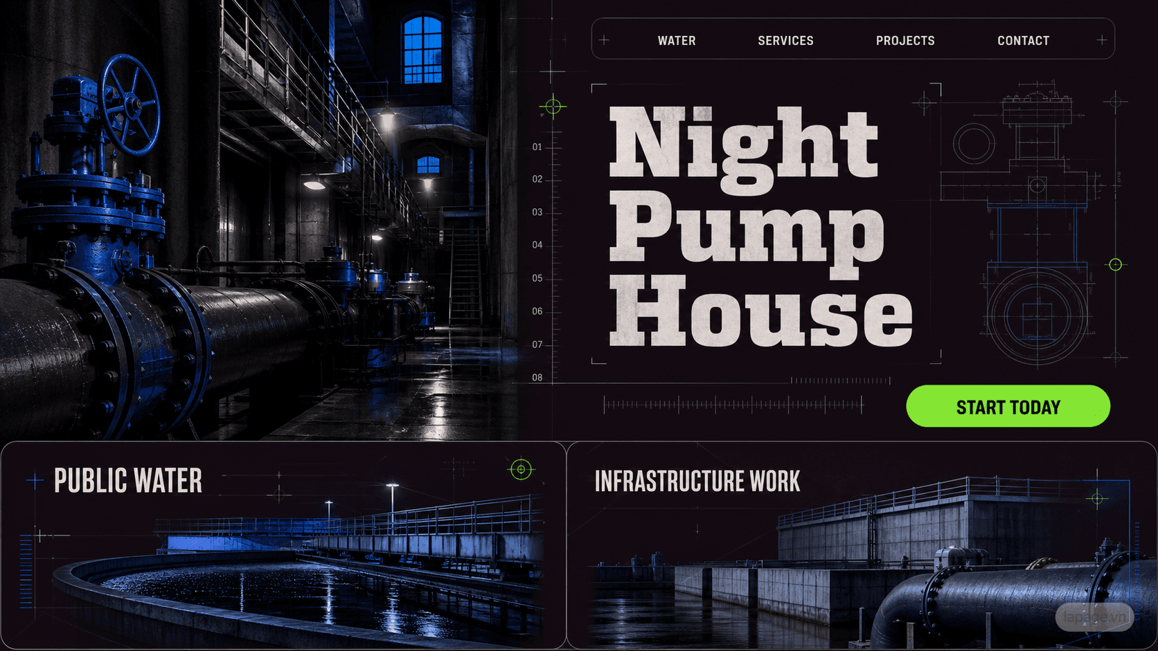 Preview of the related Night Pump House website direction