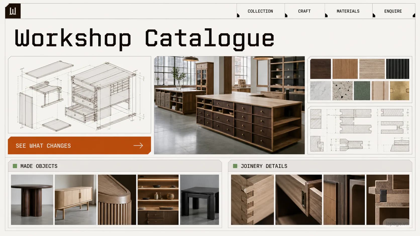 Preview of the related Workshop Catalogue website direction