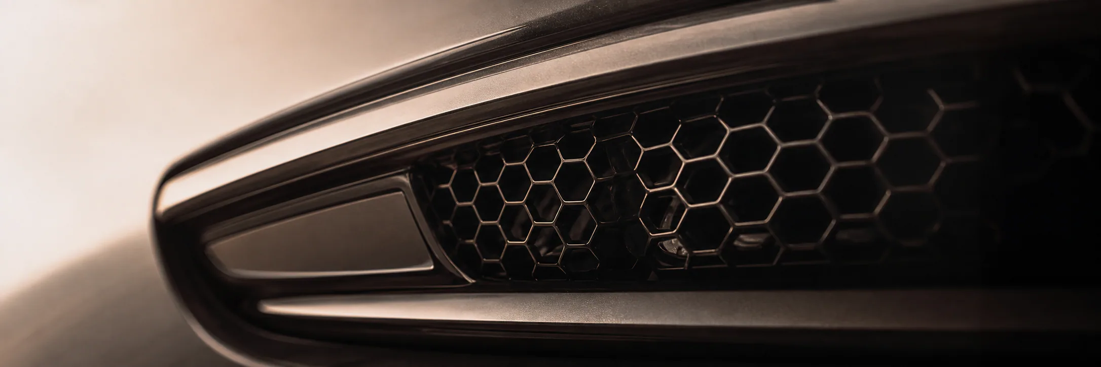 Close detail of the Aster 12 grille and front lamp