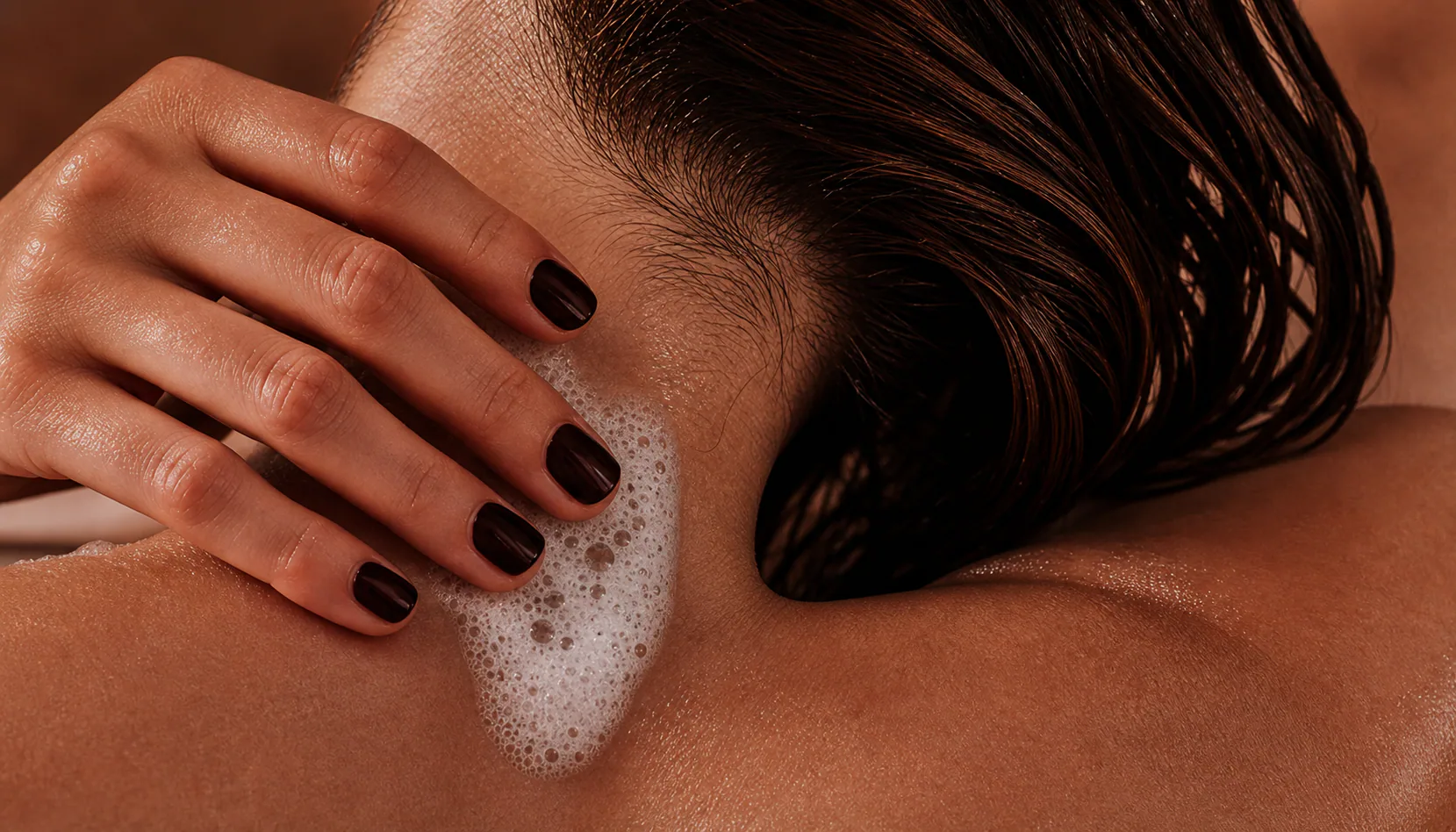 Foaming shoulder cleansing ritual