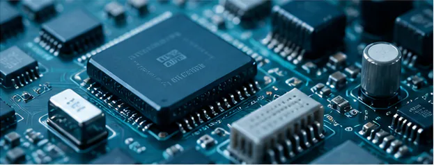 Close detail of Aqua Relay circuit components