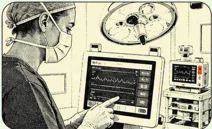 Clinical team using a Kitewell monitoring system