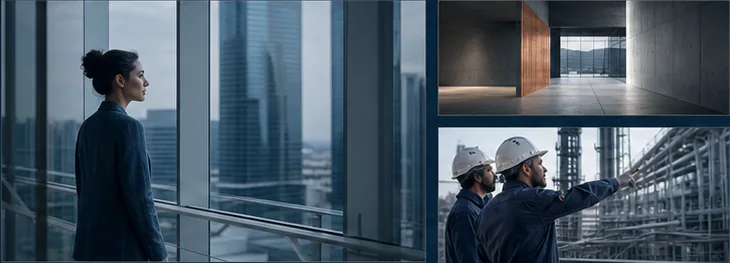 Operations leader looking over a connected enterprise workspace