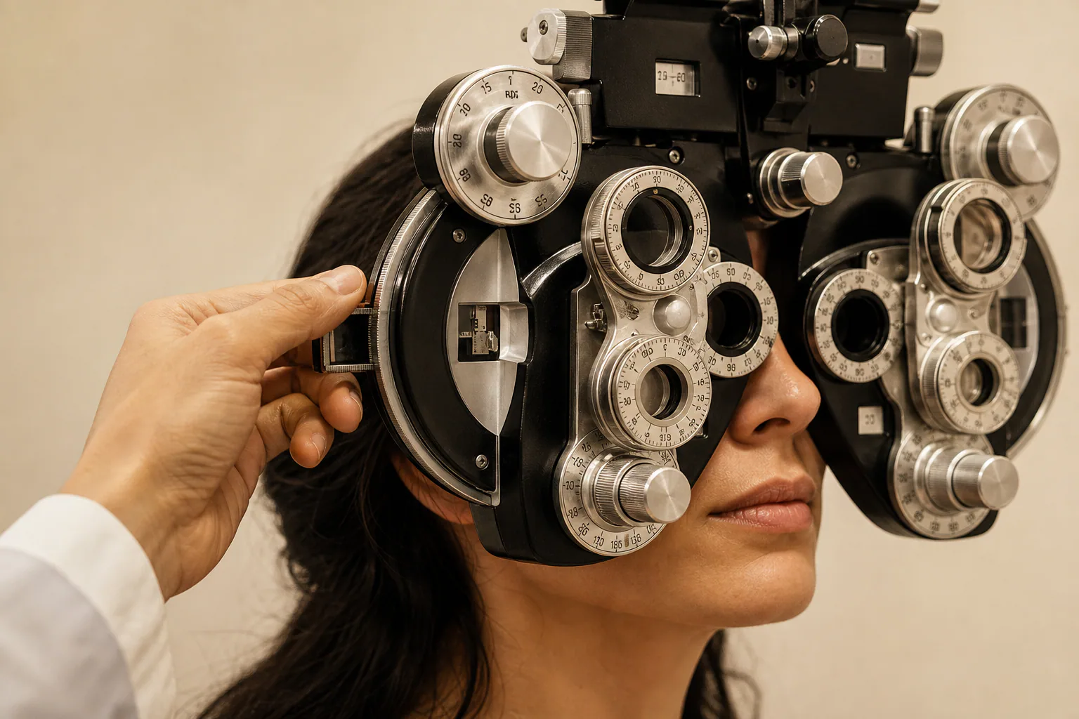 Amber Frame Lab vision exam