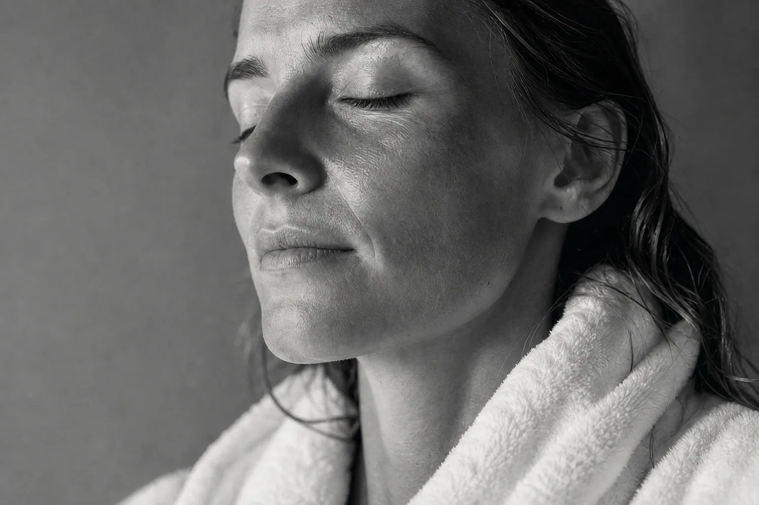 Guest resting quietly after a treatment