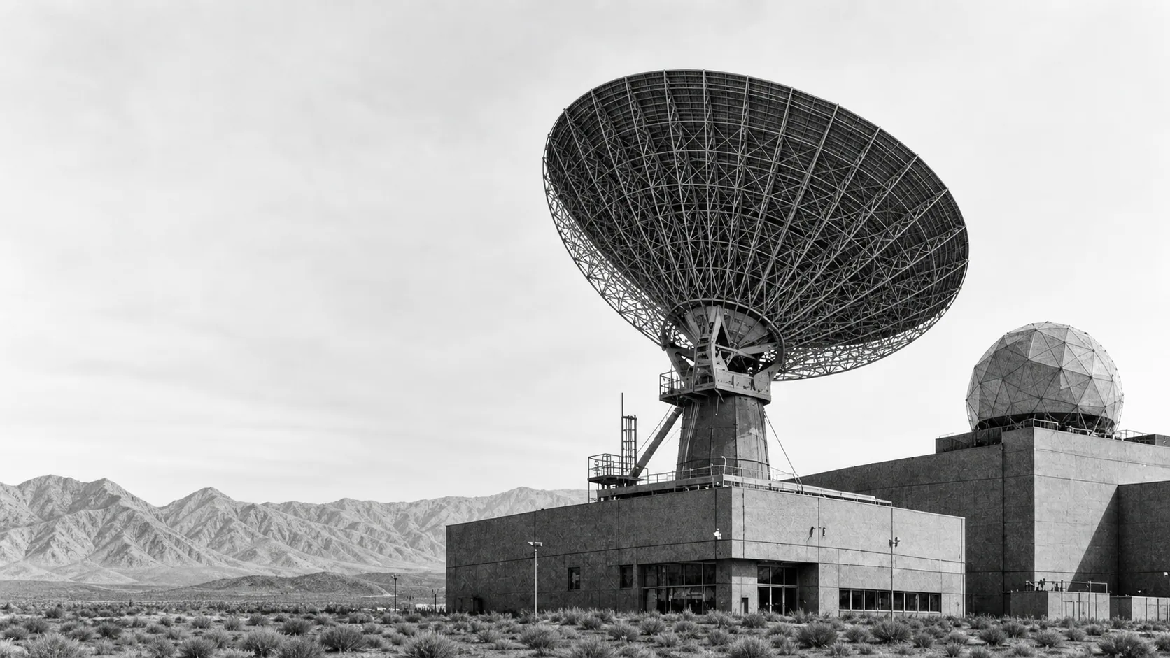 Remote radar facility in a mountain basin