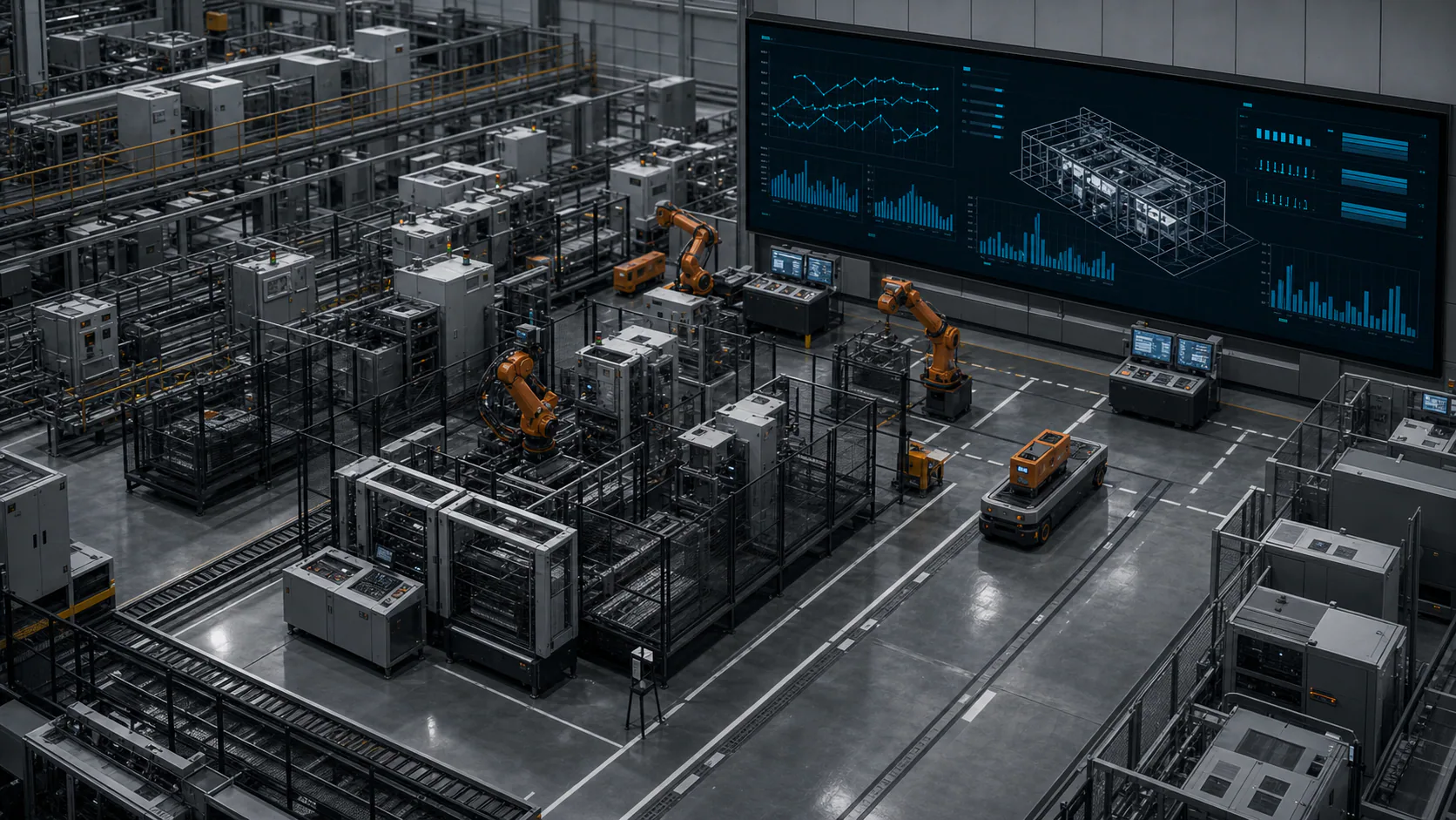 Factory grid Works visual detail