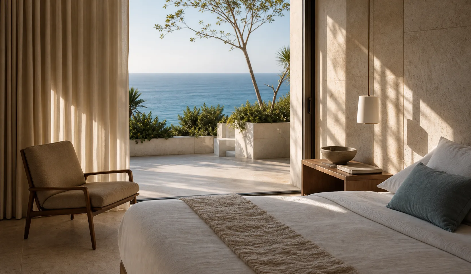 Sea-facing suite with a terrace