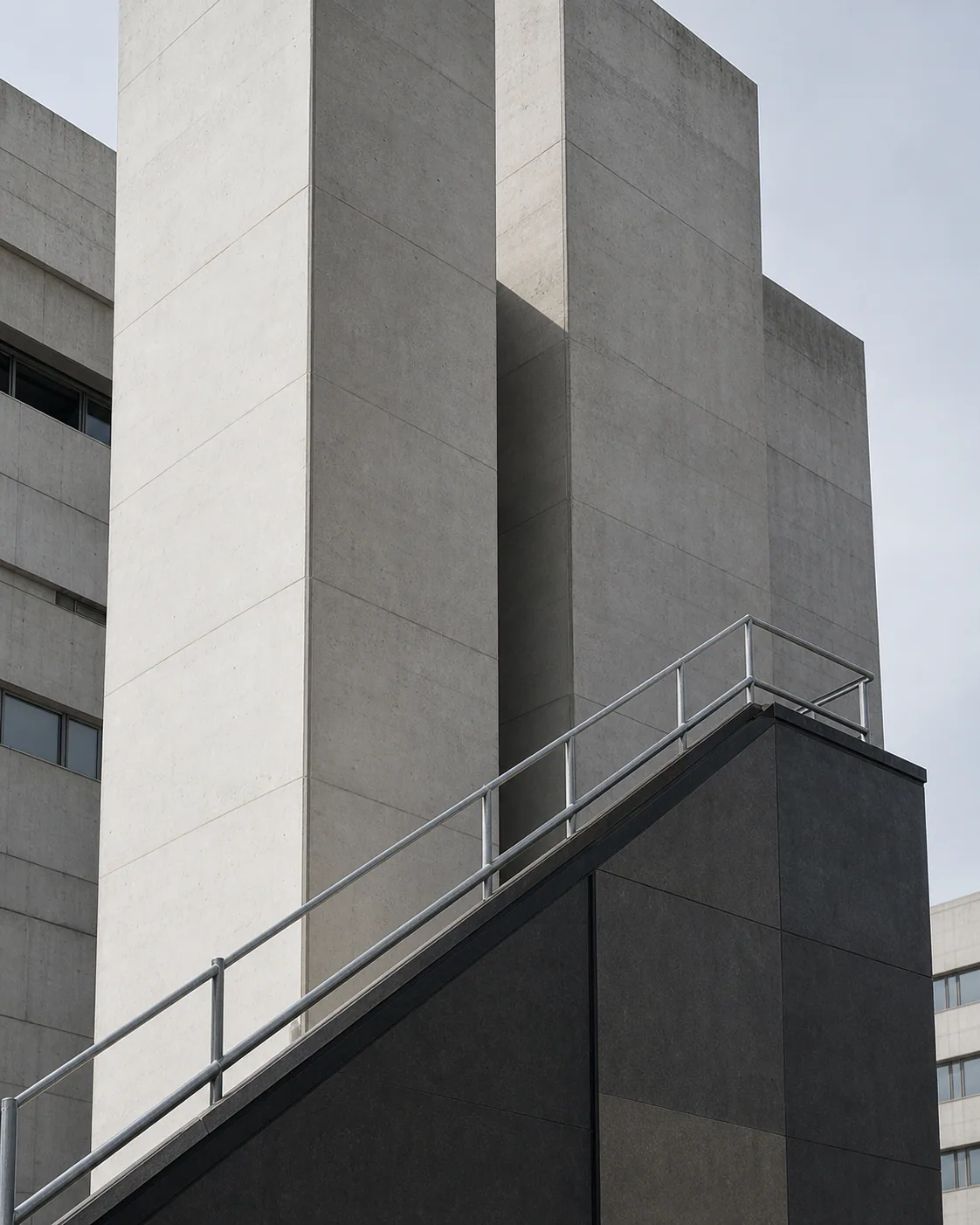 Concrete public staircase for the Civic Steps project