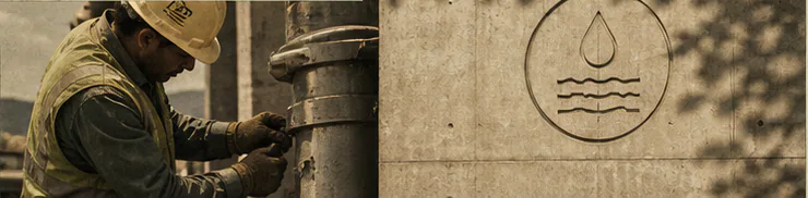 Brass reservoir Utility material detail