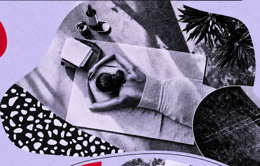 A quiet body treatment prepared on a sunlit retreat table